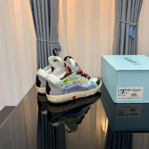 lanvin casual sneakers gray/graffiti