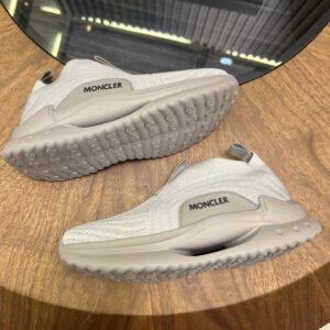 moncler ultra light knit sneakers grey