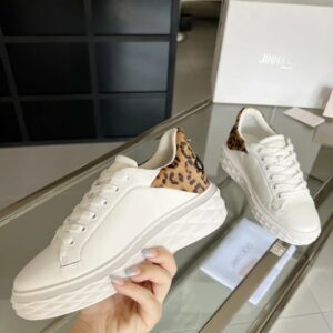 jimmy choo leopard print diamond sneakers