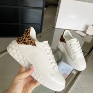 jimmy choo leopard print diamond sneakers