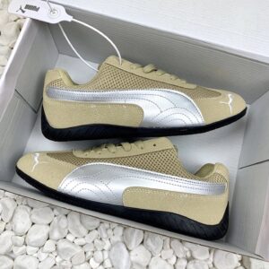 puma mesh sneakers khaki