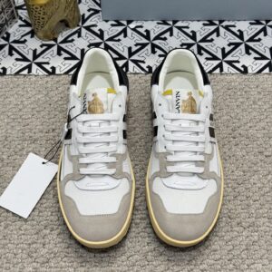 lanvin bumper sneakers white black