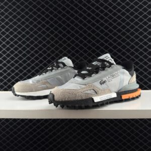 lacoste elite active leather sneakers grey