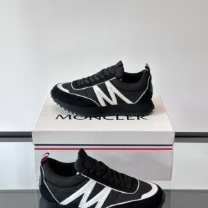 moncler pacey sneakers black white