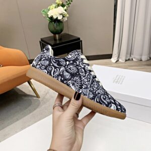 maison margiela mm6 paisley trainers blue