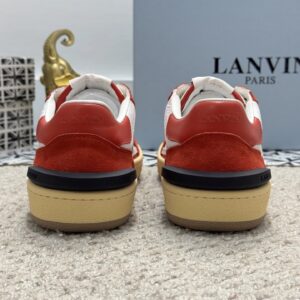 lanvin bumpr sneakers red white