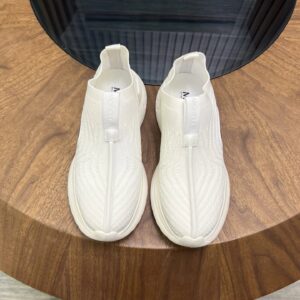 moncler ultra light knit sneakers white