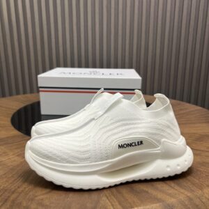 moncler ultra light knit sneakers white