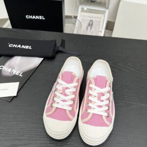 chanel pink vintage sneakers