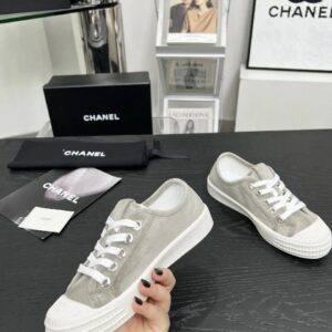 chanel vintage sneakers gray