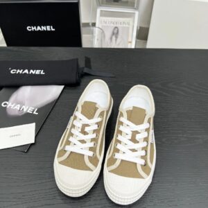 chanel vintage sneakers brown