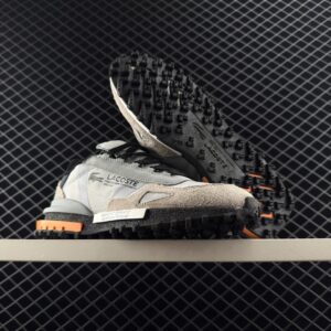 lacoste elite active leather sneakers grey