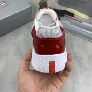 prada casual sneakers red