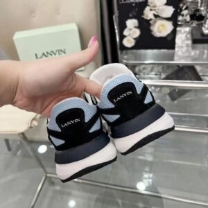 lanvin clay sneakers blue black