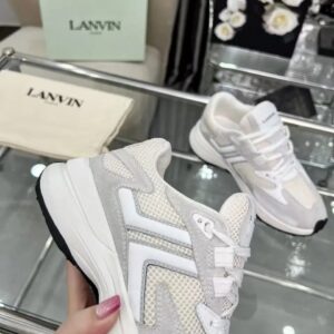 lanvin clay sneakers white