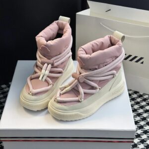 moncler mid boots pink