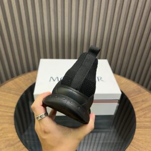 moncler ultra light knit sneakers black