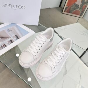 jimmy choo diamond sneakers silver white
