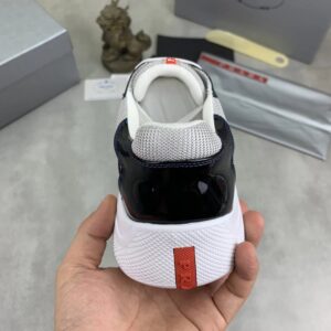 prada casual sneakers black grey