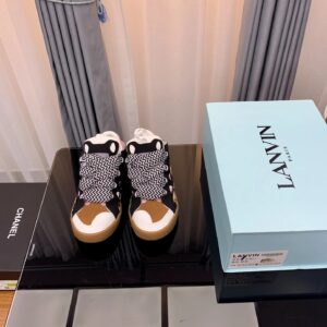lanvin casual sneakers pink black