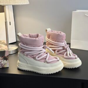 moncler mid boots pink