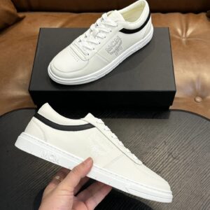 mcm skystream cubic monogram jacquard sneaker white
