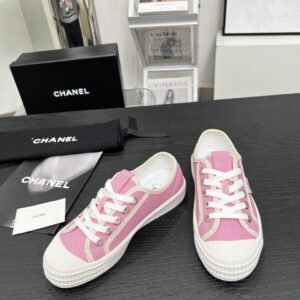 chanel pink vintage sneakers
