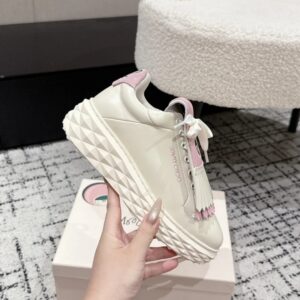 jimmy choo x malbon golf diamond sneakers white pink