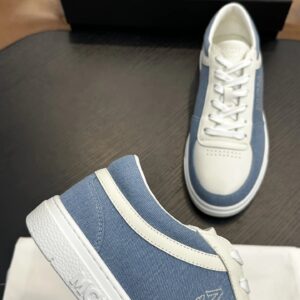mcm skystream cubic monogram jacquard sneaker blue