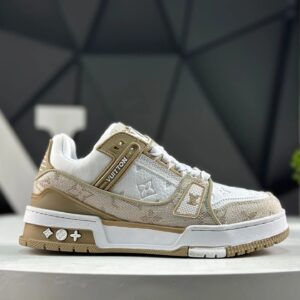 louis vuitton trainer maxi low leather sneaker multicolor