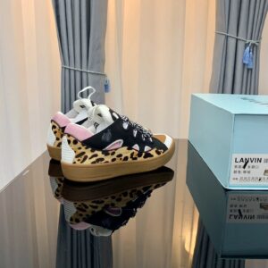 lanvin casual sneakers pink black