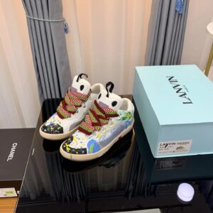 lanvin casual sneakers gray/graffiti