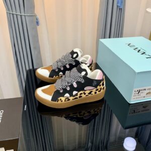 lanvin casual sneakers pink black