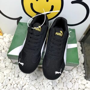 puma mesh sneakers black