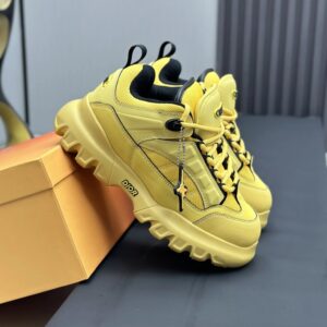 dior x levis hamilton sneakers yellow