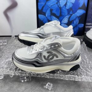 chanel 23c sneakers silver