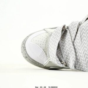 lanvin curb leather sneakers white