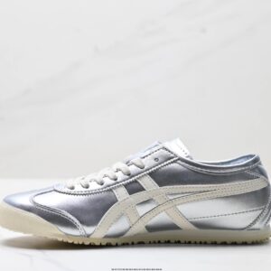onitsuka tiger nippon made mexico 66 deluxe sneakers silver white