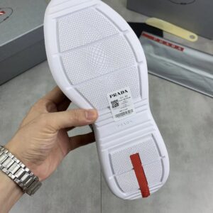 prada casual sneakers black grey