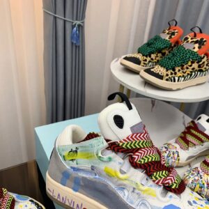 lanvin casual sneakers gray/graffiti