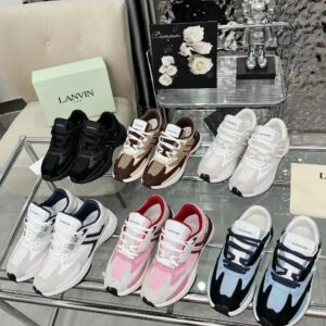 lanvin clay sneakers blue black