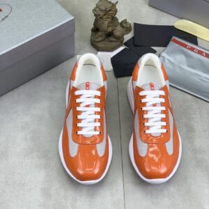 prada casual sneakers orange