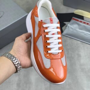prada casual sneakers orange