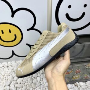 puma mesh sneakers khaki