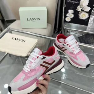 lanvin clay sneakers pink
