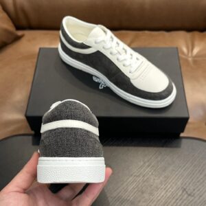 mcm skystream cubic monogram jacquard sneaker white grey