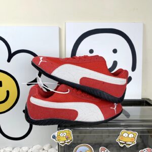 puma mesh sneakers red