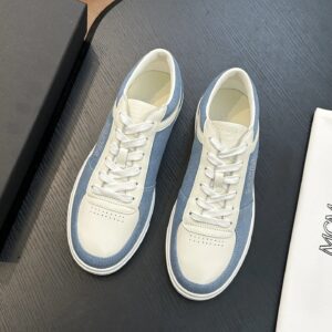 mcm skystream cubic monogram jacquard sneaker blue