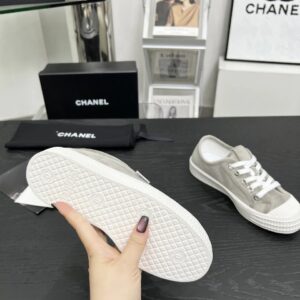 chanel vintage sneakers gray