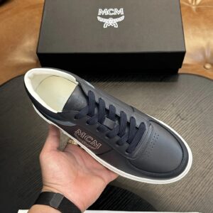 mcm skystream cubic monogram jacquard sneaker black